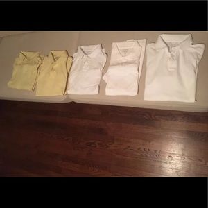 5 shirts! Jcrew Factory Men’s Pique Polo Shirt MED